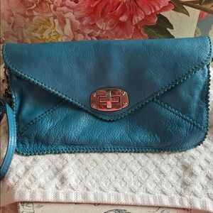 Vera Pella Italian Leather Clutch/Crossbody